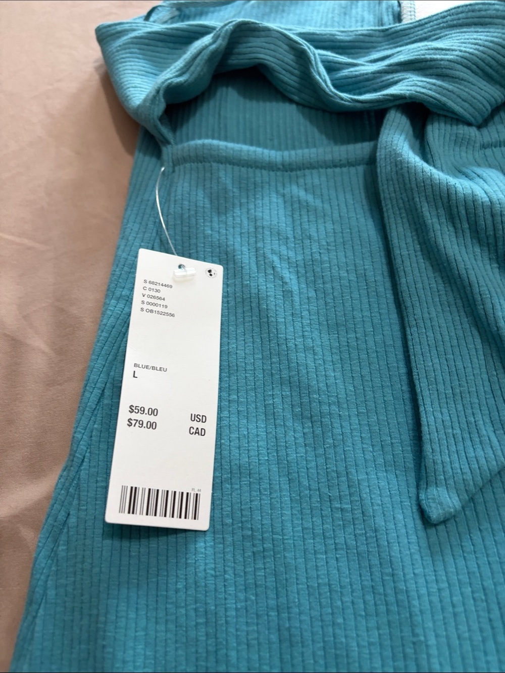 NWT-Aqua Halter Collar Ribbed Knit Dress - Picture 8 of 11